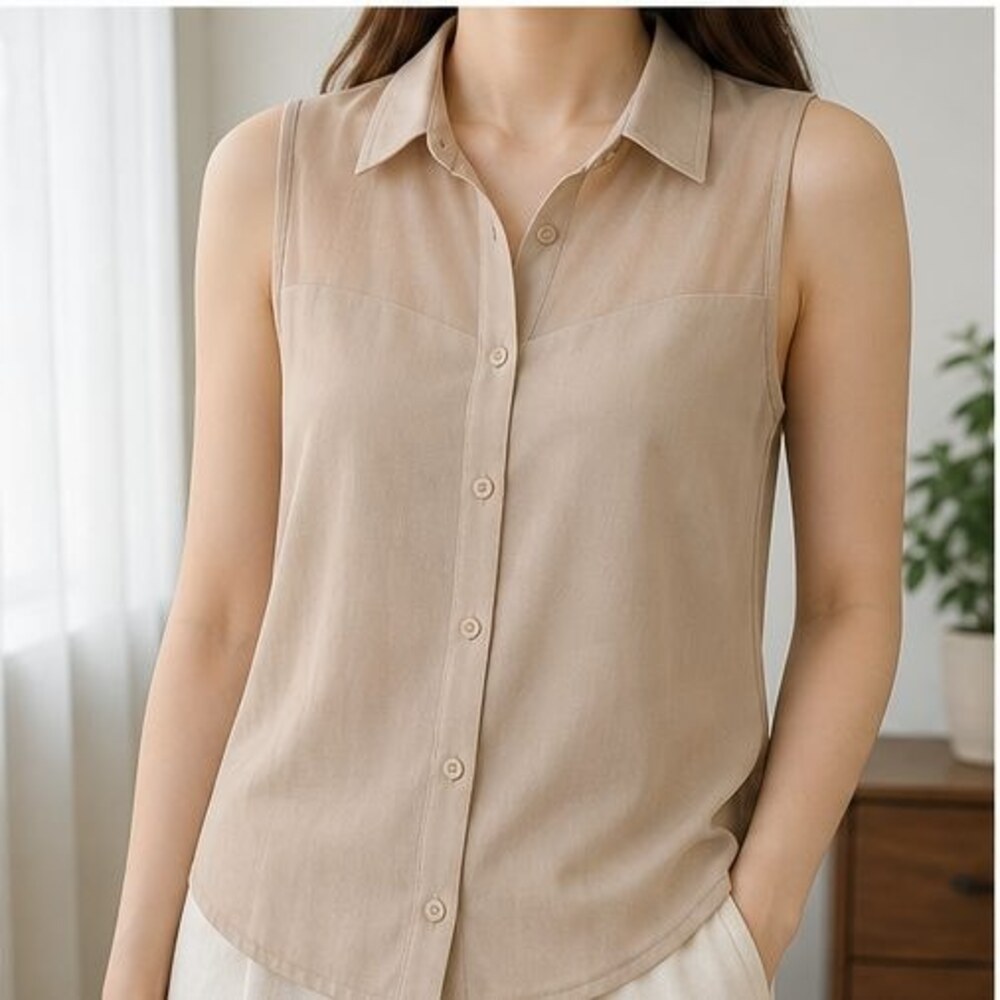 Sand Ruffle Blouse - Picture 2 of 6
